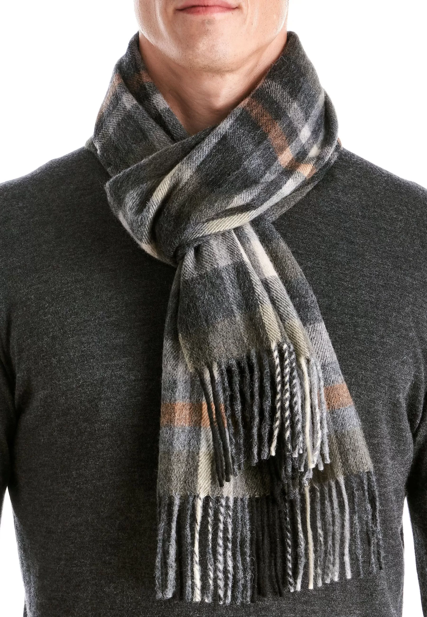 Scarves/Kerchiefs-Men Lloyd Wool\/Cashmere Scarf